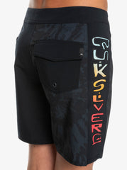 Quiksilver 8-16 Surfsilk Radical Arch Youth Boardies - Black