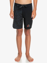 Quiksilver 8-16 Surfsilk Radical Arch Youth Boardies - Black