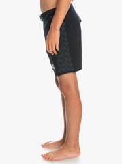 Quiksilver 8-16 Surfsilk Radical Arch Youth Boardies - Black
