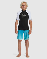 Quiksilver On Tour SS Youth Rashie - Black.