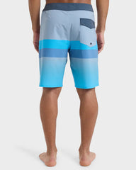 Quiksilver Surfsilk Straight Leg 20" Boardie - Quarry Reconnect Stripe