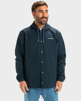 Quiksilver Rain Cloud Hooded Coat - Dark Navy