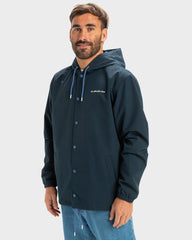 Quiksilver Rain Cloud Hooded Coat - Dark Navy