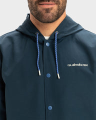 Quiksilver Rain Cloud Hooded Coat - Dark Navy