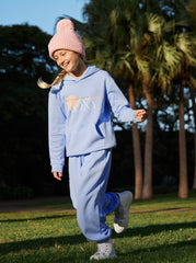 Roxy 8-16 Surf Feeling Wide Pant Brushed - Bel Air Blue