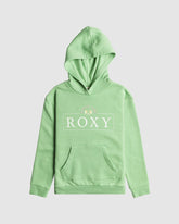 Roxy Girls Surf Feeling Brushed Hoodie - Zephyr Green