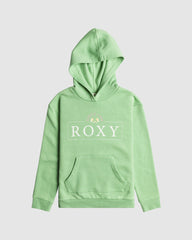 Roxy Girls Surf Feeling Brushed Hoodie - Zephyr Green