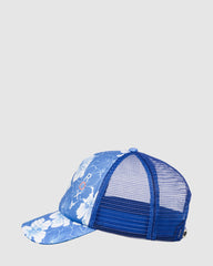 Roxy Girls 8-16 Honey Coconut Trucker Cap - Nebulas Blue Hippy Hibiscus