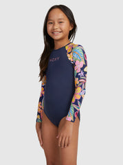 Roxy Paradise Trip Onesie-Mood Indigo True Paradise