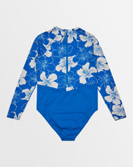 Roxy Girls Hippy Hibiscus Onesie - Nebulas Blue