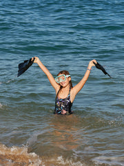 Roxy 8-16 Active Girls One Piece Swimsuit - Anthracite Active