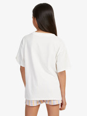 Roxy Girl 8 - 14 Gone to California Tee - Snow White