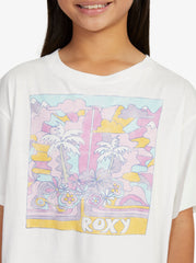 Roxy Girl 8 - 14 Gone to California Tee - Snow White