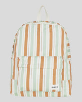 Roxy Sugar Baby Canvas Backpack Laurel Green Carver Stripe