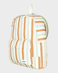 Roxy Sugar Baby Canvas Backpack Laurel Green Carver Stripe