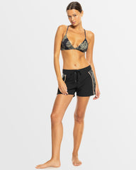 Roxy Pro the 93 Win Printed Boardie - Anthracite The Palms