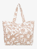 Roxy Anti Bad Vibes Printed Tote Bag - Warm Taupe