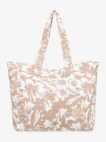 Roxy Anti Bad Vibes Printed Tote Bag - Warm Taupe