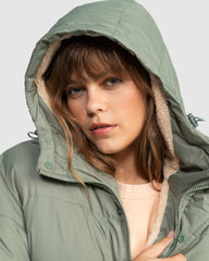 Roxy Ocean Dreams Sherpa Jacket - Agave Green