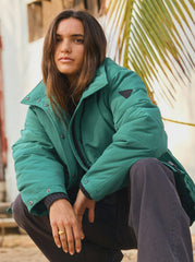 Roxy This Time Puffer - Galapagos Green