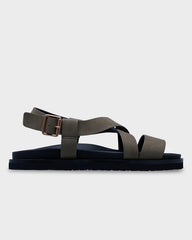 Roxy Zaho Crossed Sandals - Oil Green