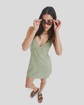 Roxy Santorini Slip Dress - Oil Green
