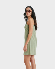 Roxy Santorini Slip Dress - Oil Green