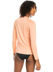 Roxy Classic LS Lycra UPF 50 Rashie - Papaya Punch