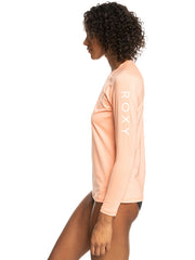 Roxy Classic LS Lycra UPF 50 Rashie - Papaya Punch