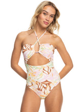 Roxy Meadow Flowers Fashion Halter Neck One-Piece Swimsuit - Quiet Green Coast 2 Coast