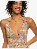 Roxy All About Sol One Piece Swimsuit - Root Beer