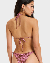 Roxy Kerlina Tiki Tri Bikini Top - Tiramisu Kerlina Border