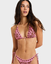 Roxy Kerlina Tiki Tri Bikini Top - Tiramisu Kerlina Border