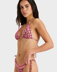 Roxy Kerlina Tiki Tri Bikini Top - Tiramisu Kerlina Border