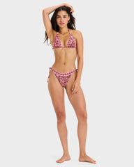 Roxy Kerlina Tiki Tri Bikini Top - Tiramisu Kerlina Border