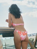 Roxy Printed Beach Classics Cheeky Bikini Bottoms - Pale Dogwood Lhibiscus