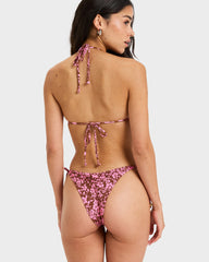 Roxy Kerlina High Leg Cheeky Bikini Pant - Tiramisu Kerlina Border