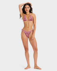 Roxy Kerlina High Leg Cheeky Bikini Pant - Tiramisu Kerlina Border