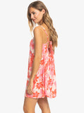 Roxy Summer Adventures Cover Up Dress - Pale Dogwood Lhibiscus