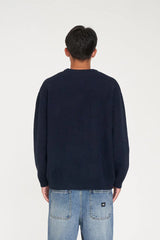 Huffer Fleet Knit Crew - Navy