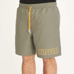 Huffer Mens Staple Swim Trunk / Abridge - Khaki