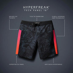 O'Neill Hyperfreak Tech Panel Boardshort 18" - Black