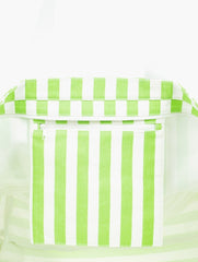 Roxy Strippy Beach Tote Bag - Jade Lime