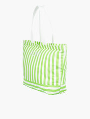 Roxy Strippy Beach Tote Bag - Jade Lime