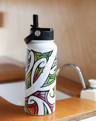 Moana Rd 1L Straw Bottle- Miriama Grace Smith - Niwa