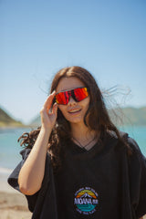 Moana Rd Roadsters Sunglasses - Black Orange Lens