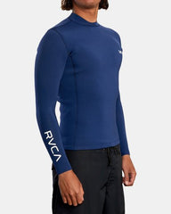 RVCA Mens Back Zip Neoprene Wetsuit Top - Navy