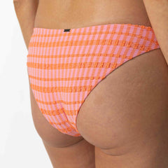 O'Neill Paradise Plaid Rockley Bikini Pant - Sachet Pink