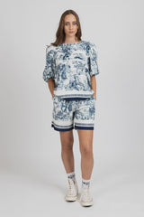 Federation Punch Top - Navy