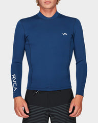 RVCA Mens Back Zip Neoprene Wetsuit Top - Navy